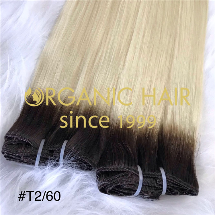 Full cuticle rooted color #2/60 hand tied weft I22